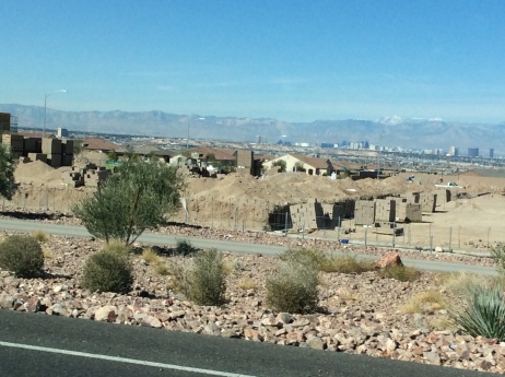 retirement homes with Las vegas in the background